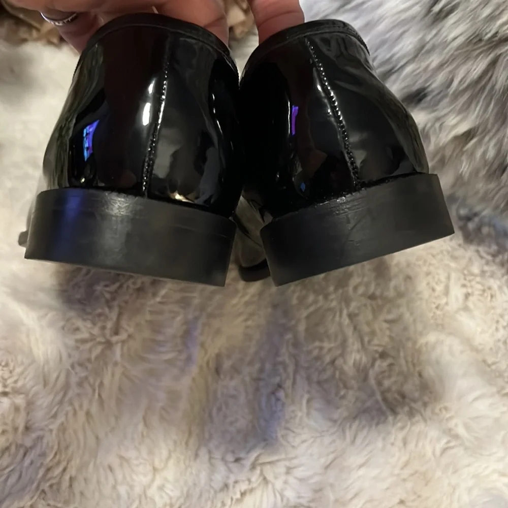 John W. Nordstrom Black Patent Leather Maestro Slip On Tuxedo Mens Dress Shoes